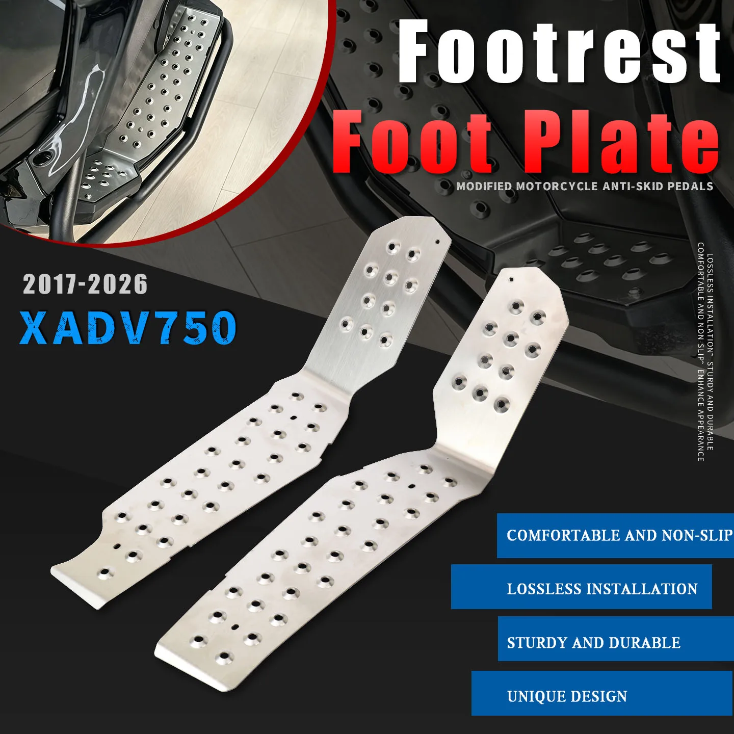 FOR X-ADV 750 XADV750 X ADV 750 2017-2026 Motorcycle Foot Plate Board Pedals Footrest FootBoard Cover Foot Pegs 2025 2024 2023
FOR X-ADV 750 XADV750 X ADV 750 2017-2026 Motorcycle Foot Plate Board Pedals Footrest FootBoard Cover Foot Pegs 2025 2024 2023