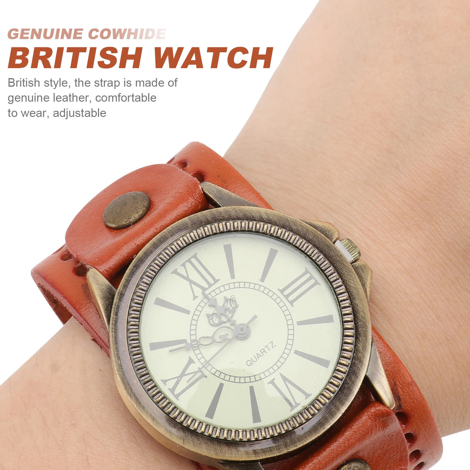 Genuine Cowhide Retro Roman Quartz Wristwatch Stylish Women'S Band Bracelet Watch Comfortable Timepiece Birthday
Genuine Cowhide Retro Roman Quartz Wristwatch Stylish Women'S Band Bracelet Watch Comfortable Timepiece Birthday