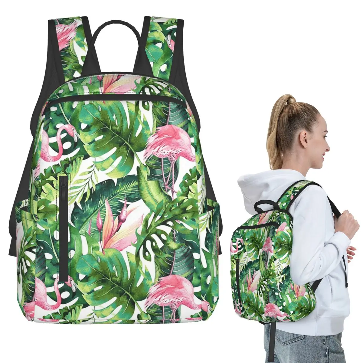 Vintage Flamingo And Tropical Plant Backpack Student BookBag Children School Bag Computer Shoulder Bags Men Women
Vintage Flamingo And Tropical Plant Backpack Student BookBag Children School Bag Computer Shoulder Bags Men Women