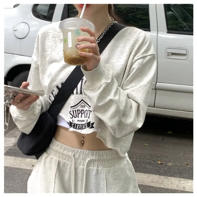 Women's Autumn Spring Top Sweatshirt Irregular Round Neck Print Outerwear Simple Comfortable Casual Design Fashion New Versatile
Women's Autumn Spring Top Sweatshirt Irregular Round Neck Print Outerwear Simple Comfortable Casual Design Fashion New Versatile