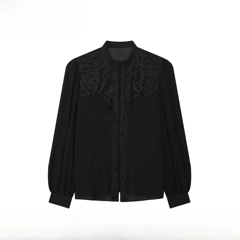Spring Summer New Arrival Women's Fashionable Versatile Lace Shoulder Baring Top ZR Style Polyester Long Sleeve Stand Collar
Spring Summer New Arrival Women's Fashionable Versatile Lace Shoulder Baring Top ZR Style Polyester Long Sleeve Stand Collar