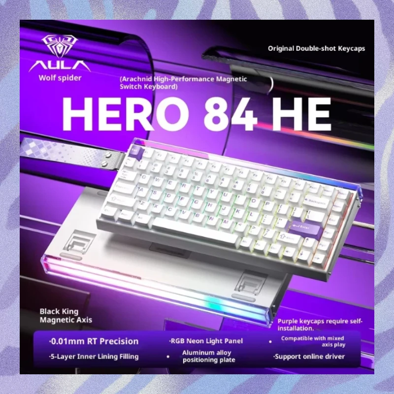 New Aula Hero 84he Magnetic Axis Keyboard Mechanical Esports Live Game Wired Fps Fearless Contract Rt High Performance Gifts
New Aula Hero 84he Magnetic Axis Keyboard Mechanical Esports Live Game Wired Fps Fearless Contract Rt High Performance Gifts