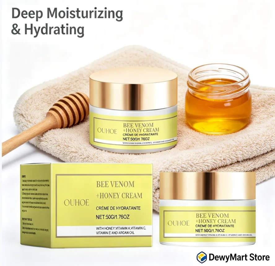 OUHOE Honey Cream, Deep Moisturizing & Hydrating Face Cream for Soft and Smooth Skin
OUHOE Honey Cream, Deep Moisturizing & Hydrating Face Cream for Soft and Smooth Skin