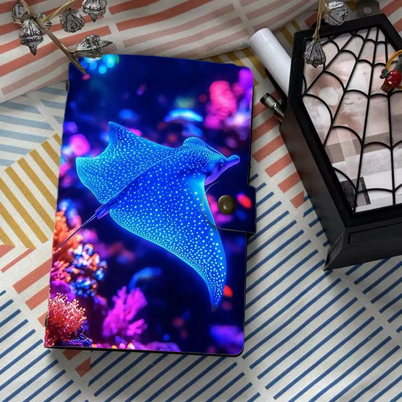 Colorful Neon Stingray Pattern Notebook 6 Ring Binder Journal Underwater Sea Life Art Agenda Diary with Snap Closure Stationery
Colorful Neon Stingray Pattern Notebook 6 Ring Binder Journal Underwater Sea Life Art Agenda Diary with Snap Closure Stationery