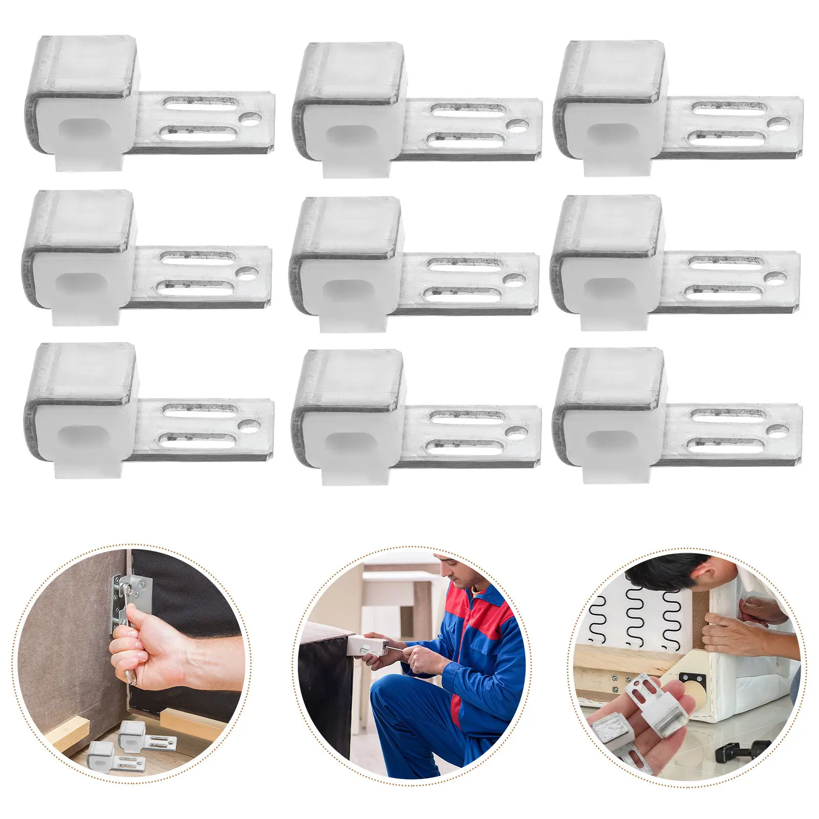 10 шт. пружинных защелок для ремонта диванов, металлические зажимы для крепления обвисших сидений, пружинные клипсы для мебели, фурнитура
10 шт. пружинных защелок для ремонта диванов, металлические зажимы для крепления обвисших сидений, пружинные клипсы для мебели, фурнитура