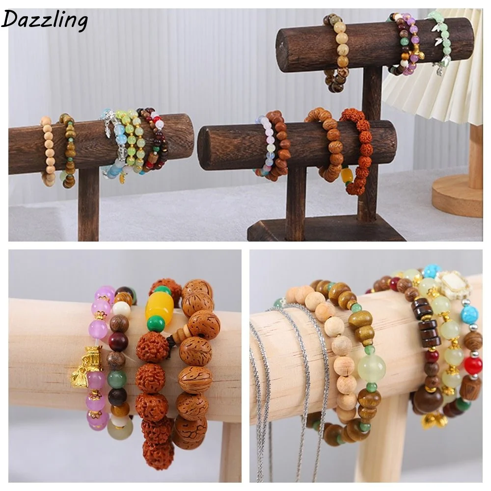 Desk Organizer Jewelry Display Stand Multi-purpose 2 Tier Bracelet Storage Rack Simple Natural Wood Tier Jewelry Stand Wristband
Desk Organizer Jewelry Display Stand Multi-purpose 2 Tier Bracelet Storage Rack Simple Natural Wood Tier Jewelry Stand Wristband