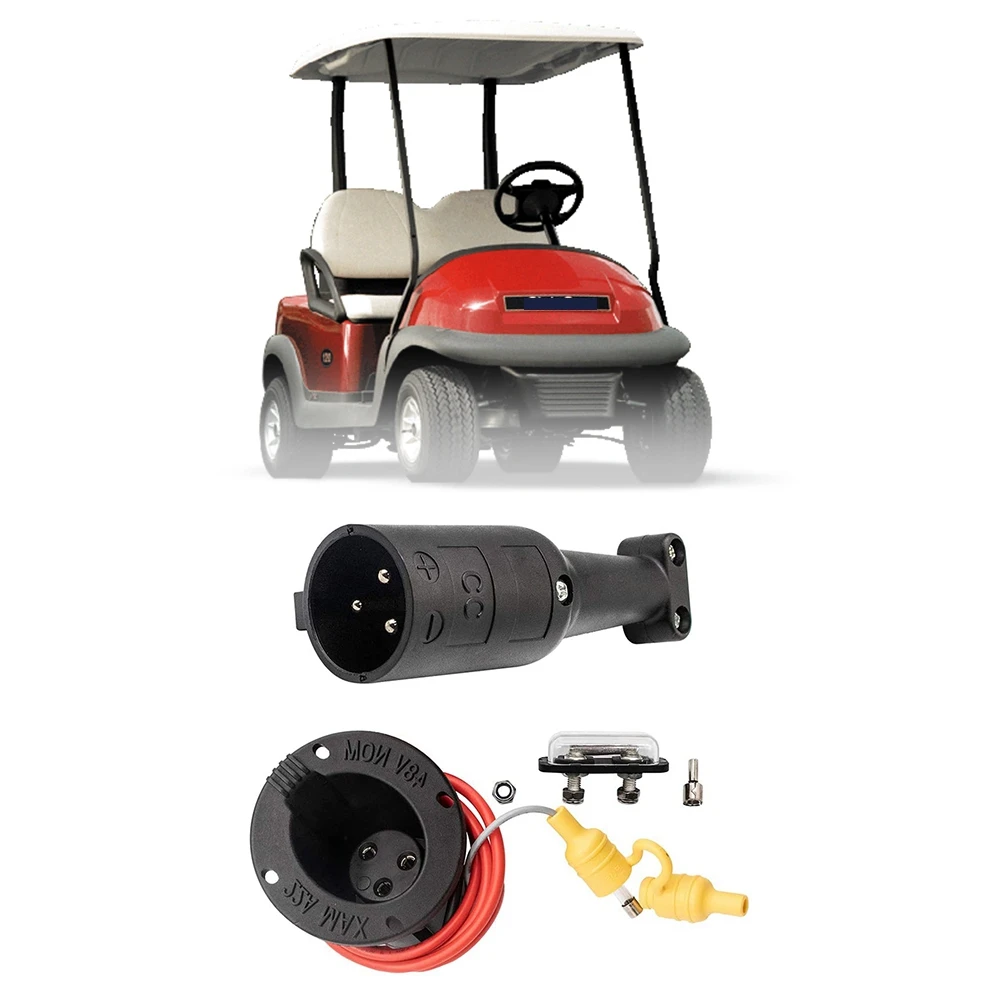 Вилка и розетка шнура зарядного устройства 48 В для гольф-каров Club Car DS Precedent Golf Carts_AT83
Вилка и розетка шнура зарядного устройства 48 В для гольф-каров Club Car DS Precedent Golf Carts_AT83