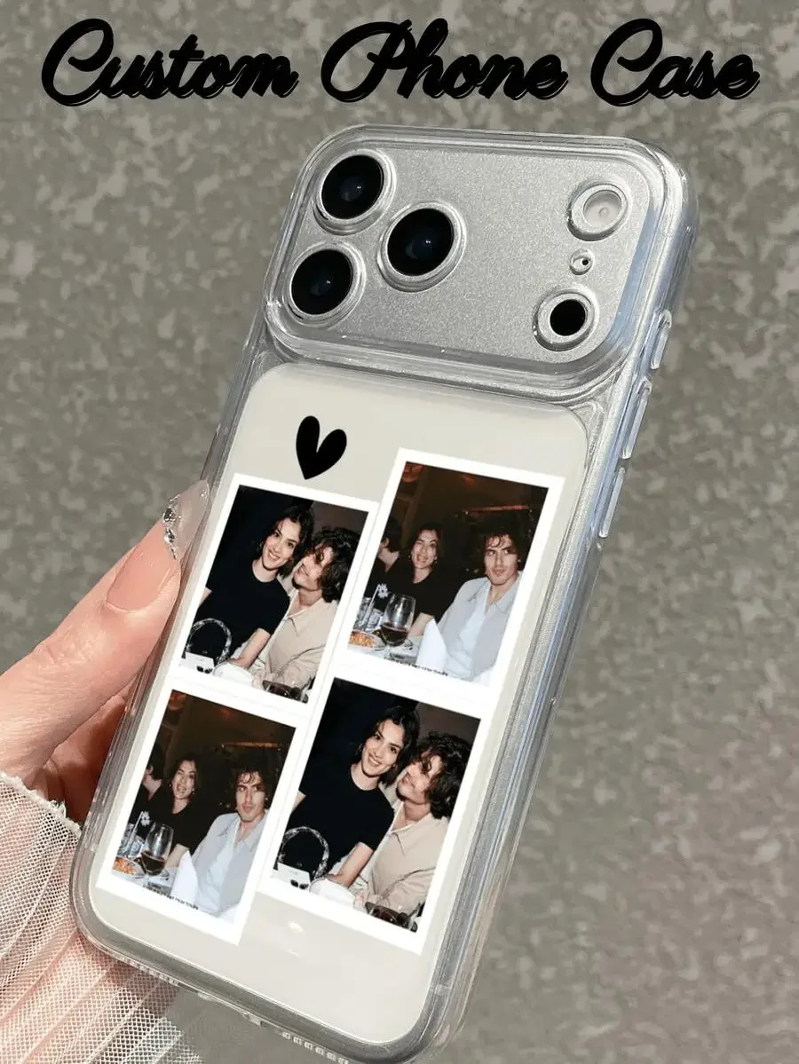 1pc Customized Photo Phone Case, Transparent Phone Protective Case, Upload Your Own Photo To Create A Unique And Design.
1pc Customized Photo Phone Case, Transparent Phone Protective Case, Upload Your Own Photo To Create A Unique And Design.