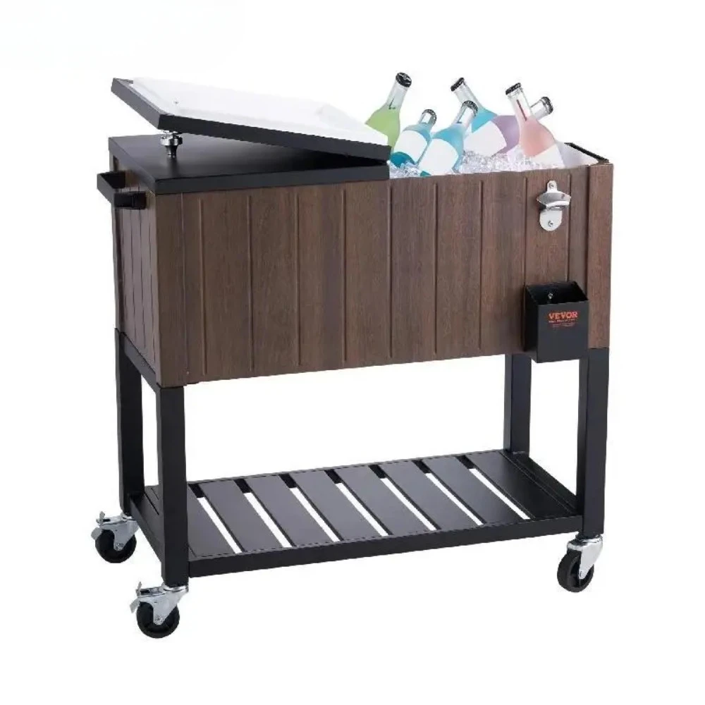VEVOR 80QT Rolling Ice Chest Cooler Cart Portable Bar Drink Cooler Beverage Bar Stand Up Cooler for Patio Backyard Party Pool
VEVOR 80QT Rolling Ice Chest Cooler Cart Portable Bar Drink Cooler Beverage Bar Stand Up Cooler for Patio Backyard Party Pool