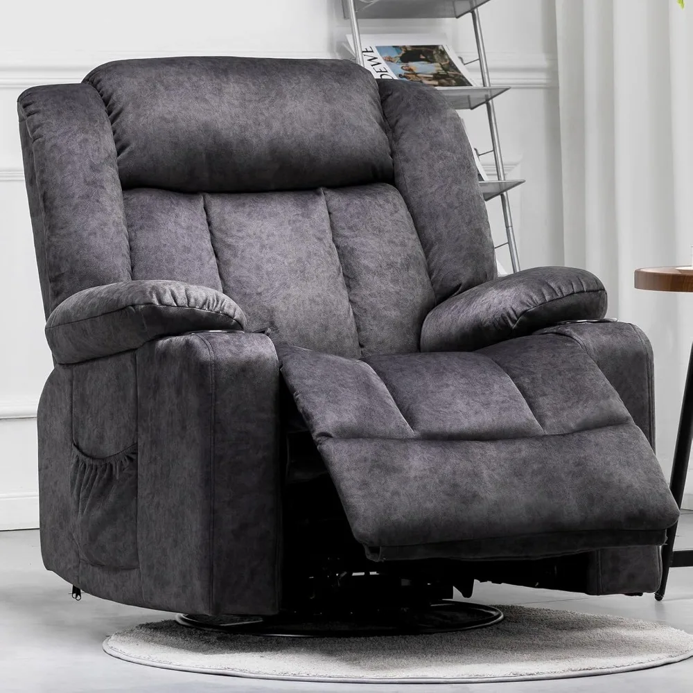 360° Rotating Rocking Chair Gliding Recliner, Adult Upholstered Fabric Rocking Chair, Living Room Manual Recliner Single Sofa
360° Rotating Rocking Chair Gliding Recliner, Adult Upholstered Fabric Rocking Chair, Living Room Manual Recliner Single Sofa