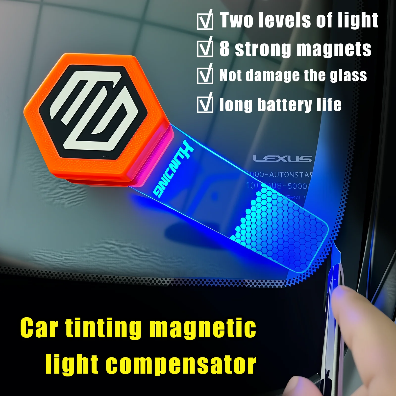 Magnetic Supplemental Light for Car Window Tinting, 3D Printed Shell, Multiple Colors Available, Strong Magnetism, Privacy Film
Magnetic Supplemental Light for Car Window Tinting, 3D Printed Shell, Multiple Colors Available, Strong Magnetism, Privacy Film