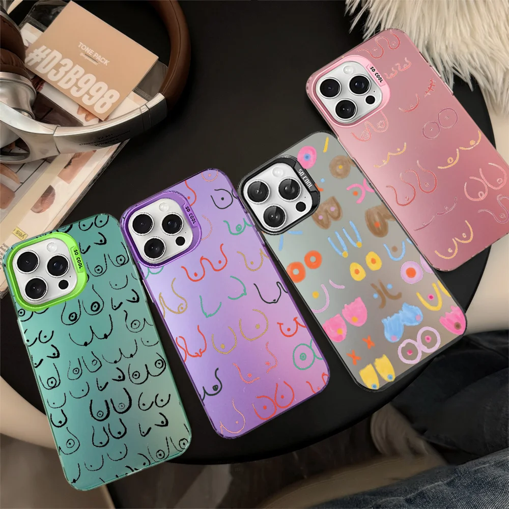 Boobs Art Print Phone Case For IPhone 16 15 14 13 12 11 Pro Max X XR XSMAX 8 7 Plus Matte Shockproof Back Cover
Boobs Art Print Phone Case For IPhone 16 15 14 13 12 11 Pro Max X XR XSMAX 8 7 Plus Matte Shockproof Back Cover