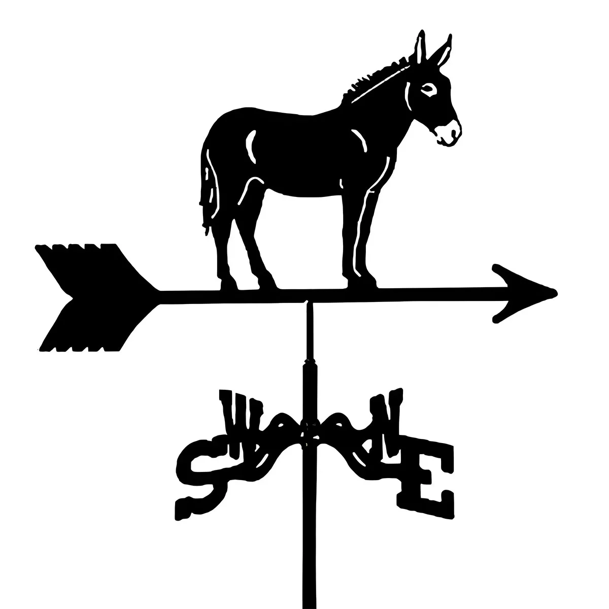 Weather Vane Courtyard Garden Decoration, Metal Weathervane for Farmhouse Decorative, Outdoor Wind Direction Indicator for Farm
Weather Vane Courtyard Garden Decoration, Metal Weathervane for Farmhouse Decorative, Outdoor Wind Direction Indicator for Farm