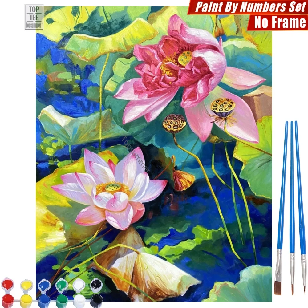 Vibrant Lotus Pond Digital Oil Painting Set - Colorful Life Pond Living Room Wall Art Christmas Gift For Nature Lover
Vibrant Lotus Pond Digital Oil Painting Set - Colorful Life Pond Living Room Wall Art Christmas Gift For Nature Lover
