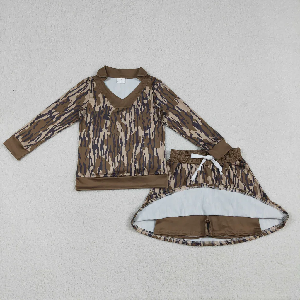 Wholesale Hunting Camo Girls Skorts Set
Wholesale Hunting Camo Girls Skorts Set