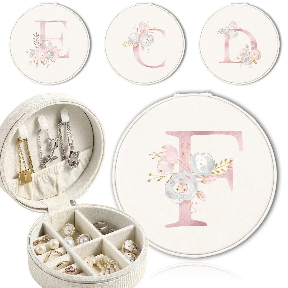 Pu Jewelry Organizer Case Jewelry Box Necklace Ring Display Portable Storage With Zipper Trinket Pack Pink Flower Letter Pattern
Pu Jewelry Organizer Case Jewelry Box Necklace Ring Display Portable Storage With Zipper Trinket Pack Pink Flower Letter Pattern