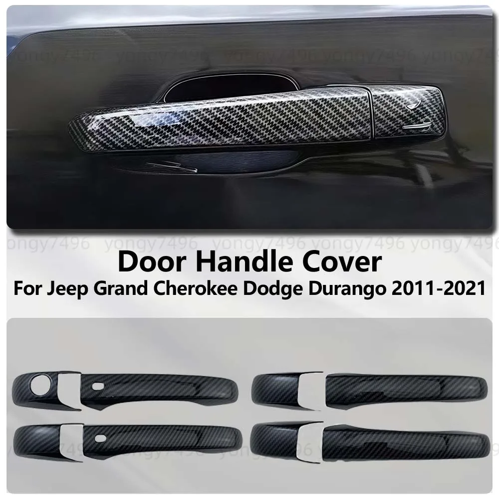 Для Jeep Grand Cherokee Dodge Durango 2011-2021 яркий черный чехол на дверную ручку из углеродного волокна, автомобильные аксессуары, украшение
Для Jeep Grand Cherokee Dodge Durango 2011-2021 яркий черный чехол на дверную ручку из углеродного волокна, автомобильные аксессуары, украшение
