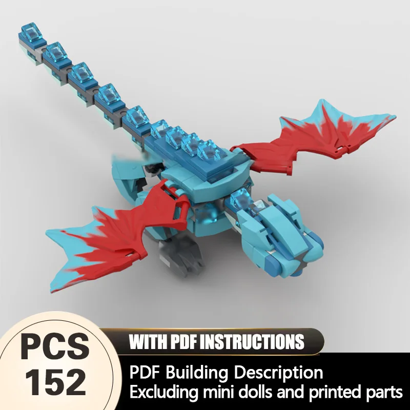 Creators Animal Series Model MOC Building Bricks Small Blue Dragon Modular Technology Gifts Holiday Assemble Children Toys Suit
Creators Animal Series Model MOC Building Bricks Small Blue Dragon Modular Technology Gifts Holiday Assemble Children Toys Suit