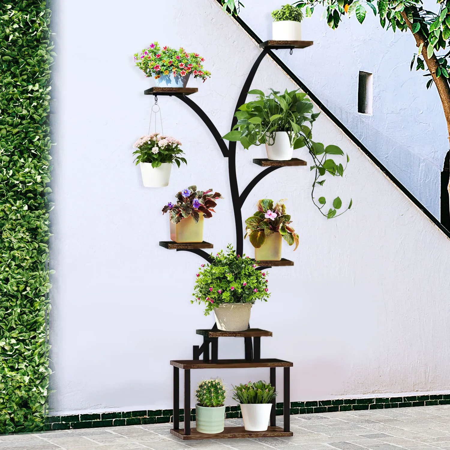Plant Stand with Grow Lights,8-Tier Metal Plant Shelf Indoor Outdoor,Tree-Shaped Display Rack for Home/Patio(Strong Load-Bearing
Plant Stand with Grow Lights,8-Tier Metal Plant Shelf Indoor Outdoor,Tree-Shaped Display Rack for Home/Patio(Strong Load-Bearing