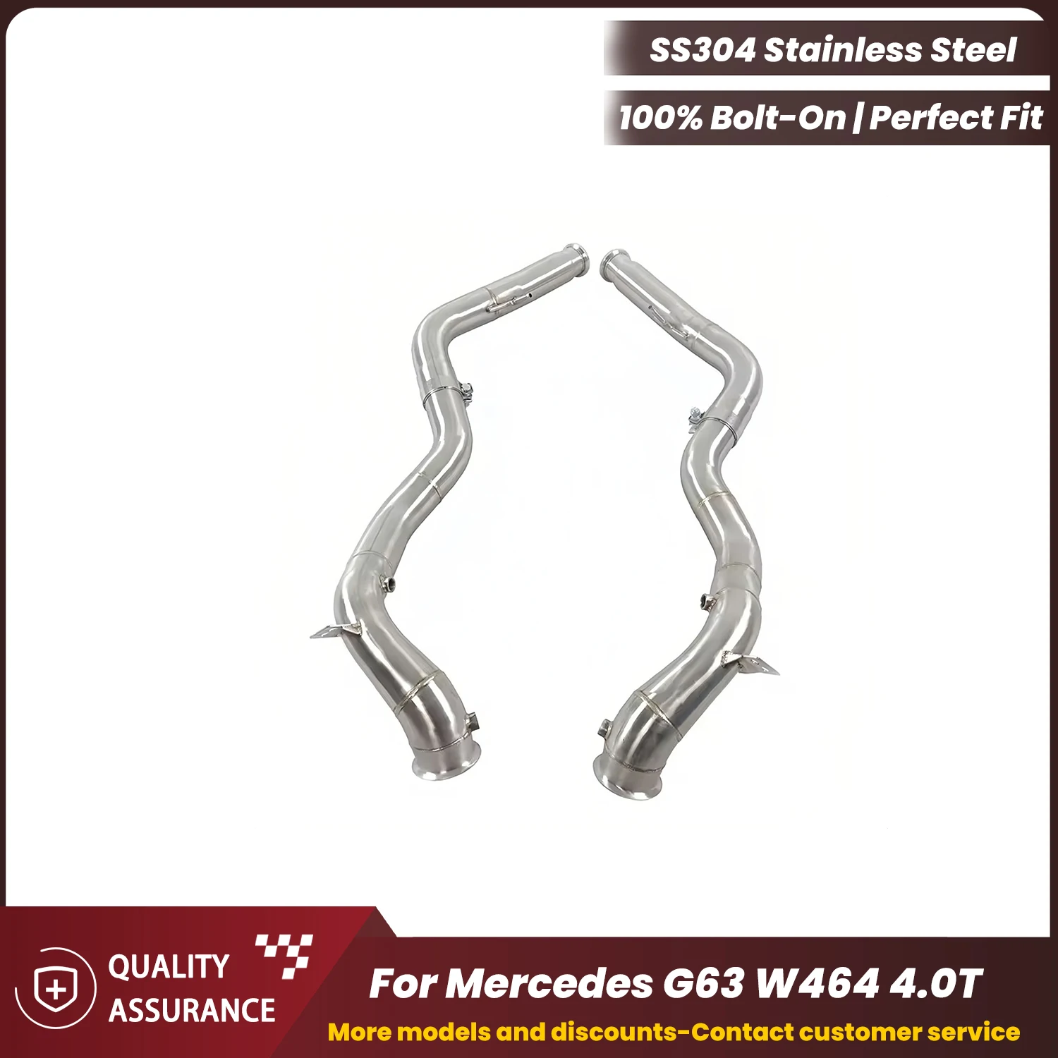 ECCF Sports Downpipe For Mercedes G63 W464 4.0T Aggressive Exhaust Sound High Flow Performance Upgrade Easy Installation
ECCF Sports Downpipe For Mercedes G63 W464 4.0T Aggressive Exhaust Sound High Flow Performance Upgrade Easy Installation
