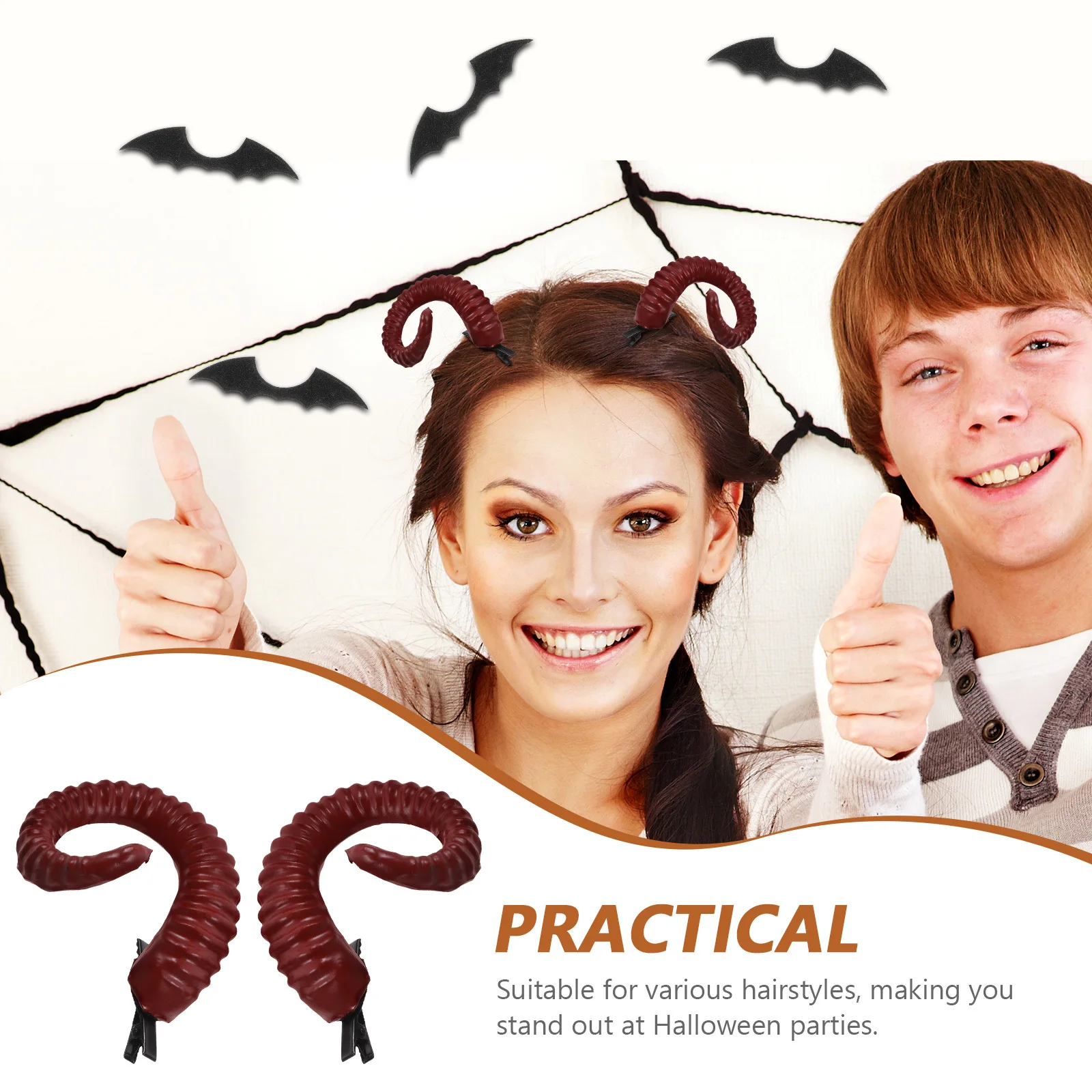 Hair Clip Devil Horns Hairpins Cosplay Clips for Brown Hairclip Decor Chic
Hair Clip Devil Horns Hairpins Cosplay Clips for Brown Hairclip Decor Chic