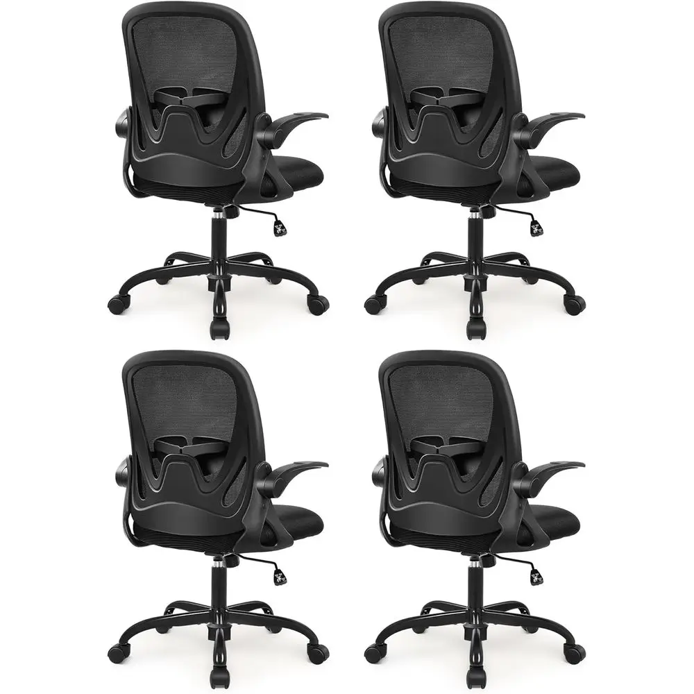 Ergonomic Mesh Swivel Computer Chair with Adjustable Lumbar Support and Height for Desk or Conference Room (Black)
Ergonomic Mesh Swivel Computer Chair with Adjustable Lumbar Support and Height for Desk or Conference Room (Black)