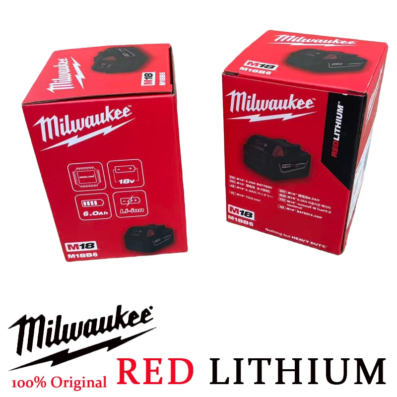 Milwaukee M18 6.0Ah High Performance Battery, 18V Rechargeable Battery Replacement for Milwaukee M18 HB6 Series Tools
Milwaukee M18 6.0Ah High Performance Battery, 18V Rechargeable Battery Replacement for Milwaukee M18 HB6 Series Tools