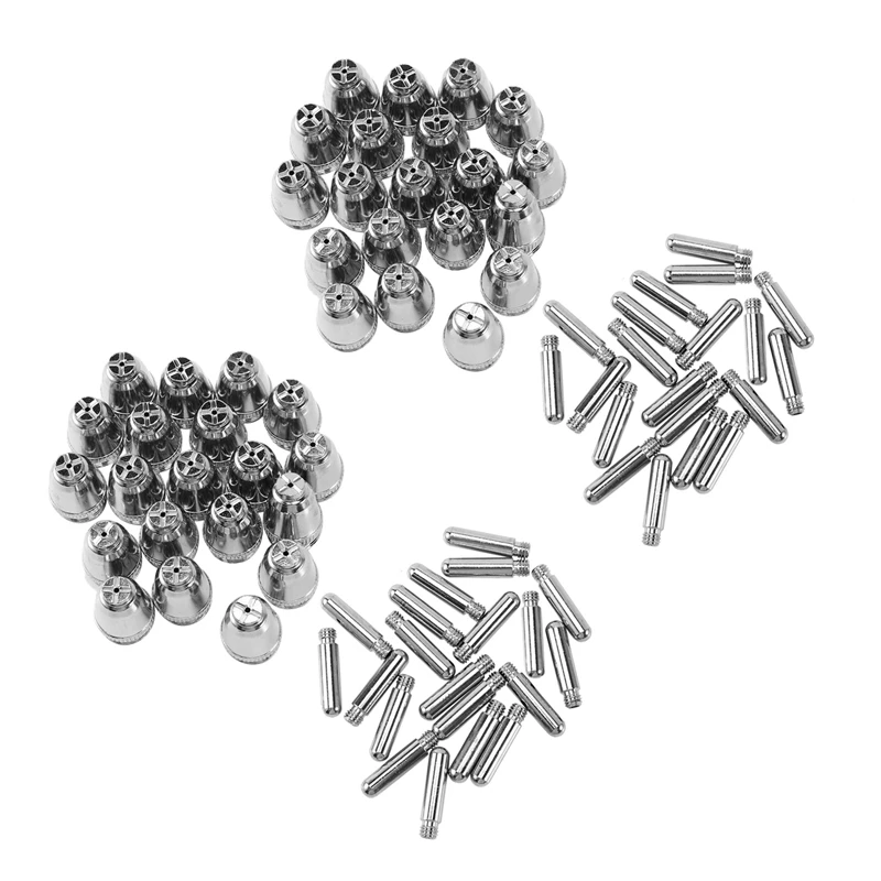 B76A 80Pcs AG60 Plasma Cutting Torch Consumable SG55 Plasma Cutter Kit 60A AG-60 Plasma Torch Tip Electrode Nozzle
B76A 80Pcs AG60 Plasma Cutting Torch Consumable SG55 Plasma Cutter Kit 60A AG-60 Plasma Torch Tip Electrode Nozzle