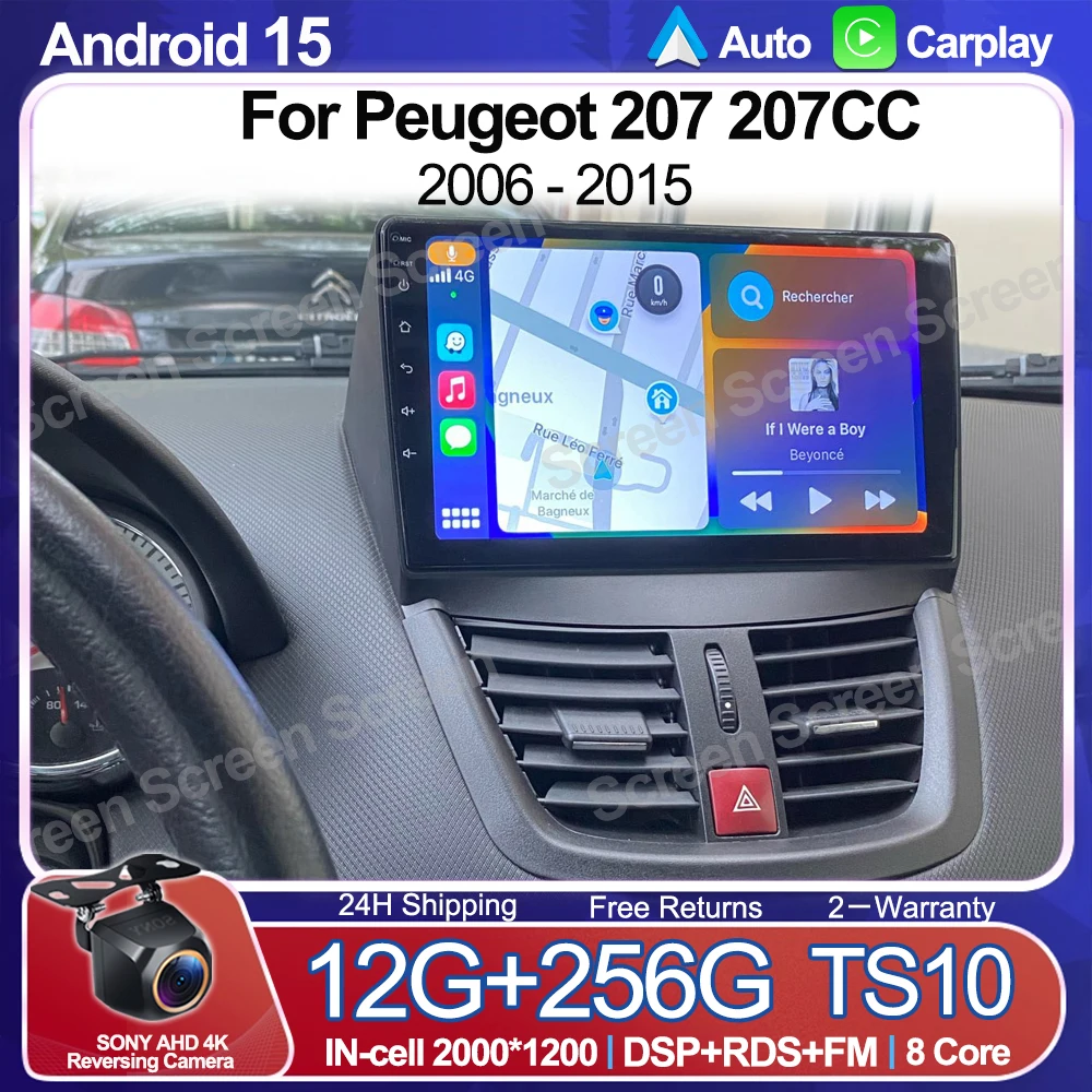 9 INCH Android 16 Wireless Carplay For Peugeot 207 207CC 2006 - 2015 Car Radio Stereo Multimedia Video Play 2 DIN GPS Navigator
9 INCH Android 16 Wireless Carplay For Peugeot 207 207CC 2006 - 2015 Car Radio Stereo Multimedia Video Play 2 DIN GPS Navigator
