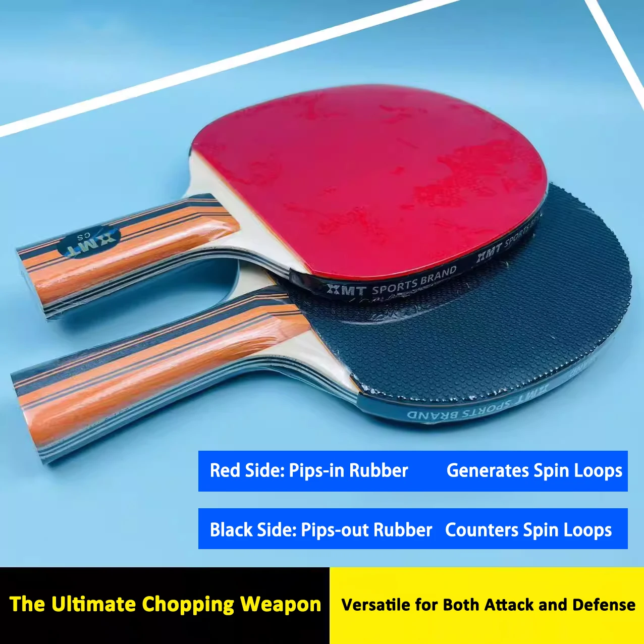 5 Wood 2 Carbon Table Tennis Blade Dual Surface with Pips-in & Pips-out Rubber Ping Pong Paddle Suitable for Beginners Training
5 Wood 2 Carbon Table Tennis Blade Dual Surface with Pips-in & Pips-out Rubber Ping Pong Paddle Suitable for Beginners Training