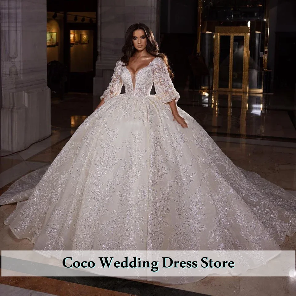 Customized Exquisite Pearls Wedding Dresses Appliques Bridal Gowns Off Shoulder Rhinestone Bride Dress Vestidos De Novi
Customized Exquisite Pearls Wedding Dresses Appliques Bridal Gowns Off Shoulder Rhinestone Bride Dress Vestidos De Novi