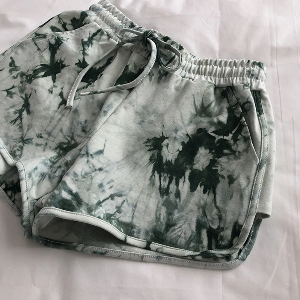 Tiedyed womens sportswear shorts highwaisted elastic waist running shorts with pockets casual beach shorts for spring summer
Tiedyed womens sportswear shorts highwaisted elastic waist running shorts with pockets casual beach shorts for spring summer