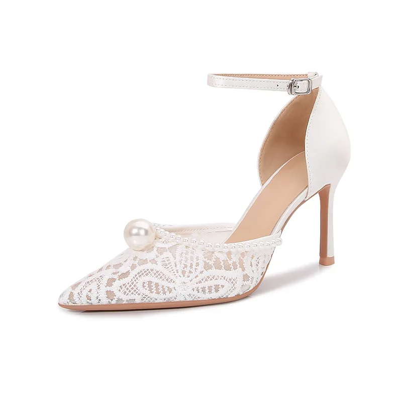 2026 French New One-word Bag Head Hollow Mesh Pearl High-heeled Women's Sandals
2026 French New One-word Bag Head Hollow Mesh Pearl High-heeled Women's Sandals