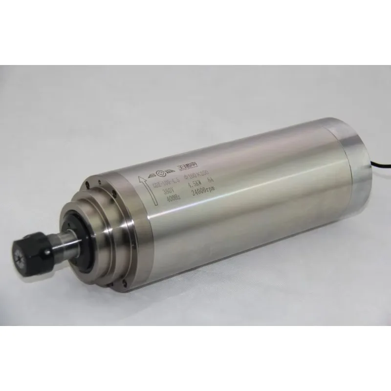 24000RPM High Power Water-Cooled Spindle 4.5KW 100mm For Woodworking Carving Drilling
24000RPM High Power Water-Cooled Spindle 4.5KW 100mm For Woodworking Carving Drilling