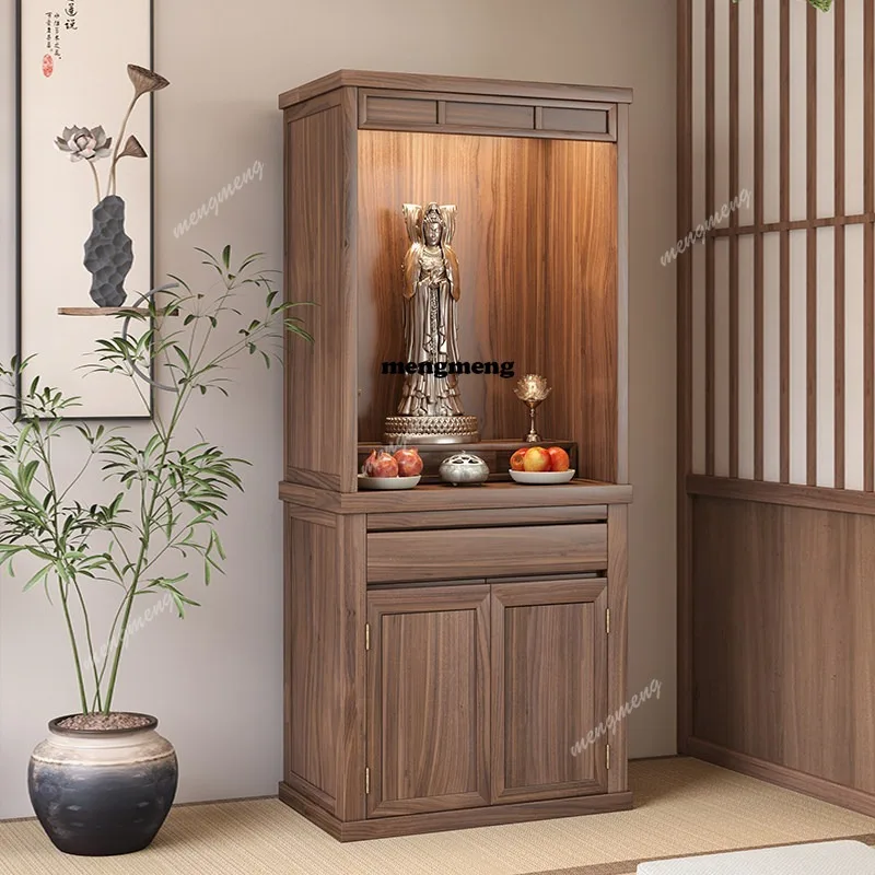 Ebony Shrine Standing Cabinet Black Walnut Bodhisattva Shrine Cabinet
Ebony Shrine Standing Cabinet Black Walnut Bodhisattva Shrine Cabinet