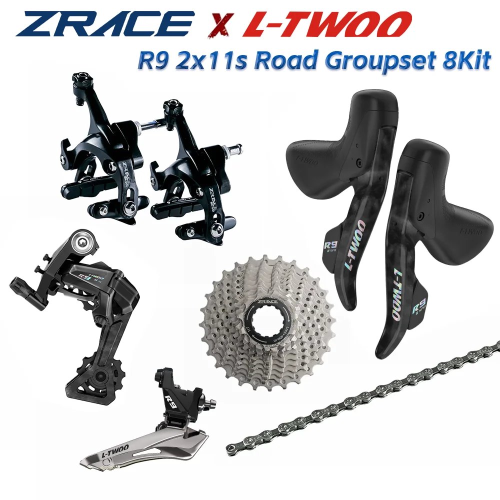 LTWOO R9 2x11 speed, 22s Road 8Kit, ZRACE Brake + Cassette + Chains + Shifter + Rear Derailleurs + Front Derailleurs, 5800,R7000
LTWOO R9 2x11 speed, 22s Road 8Kit, ZRACE Brake + Cassette + Chains + Shifter + Rear Derailleurs + Front Derailleurs, 5800,R7000