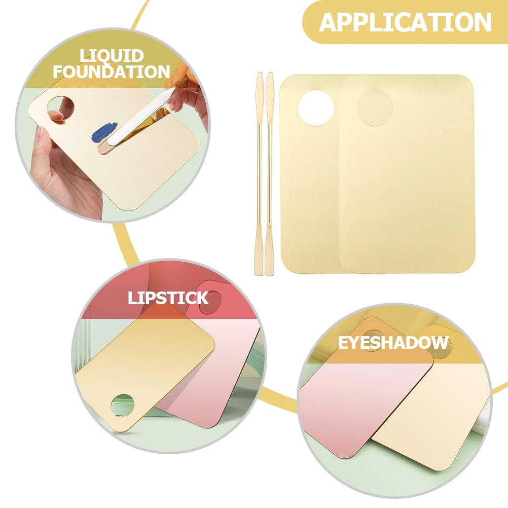 2 Set Acrylic Makeup Mixing Palette Spatula Lightweight Compact Professional Artists Tool Foundation Blending Tray Pigments
2 Set Acrylic Makeup Mixing Palette Spatula Lightweight Compact Professional Artists Tool Foundation Blending Tray Pigments