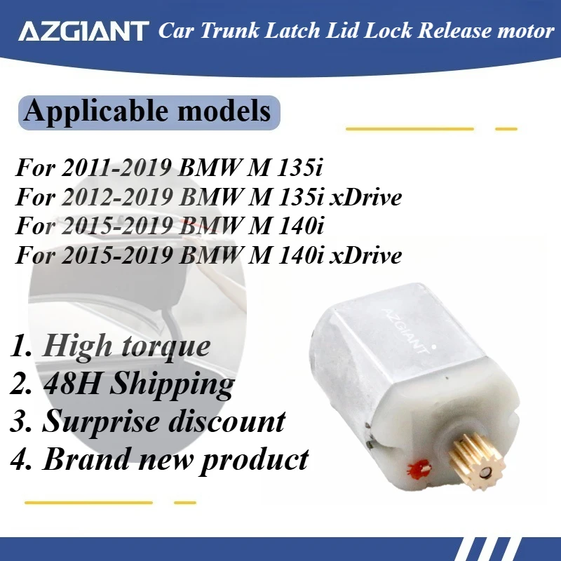 OEM Car Trunk Lock Actuator Latch Release Door Motor Repair 11 Teeth Core Power Engine For BMW M 135i 140i xDrive 2015-2019
OEM Car Trunk Lock Actuator Latch Release Door Motor Repair 11 Teeth Core Power Engine For BMW M 135i 140i xDrive 2015-2019