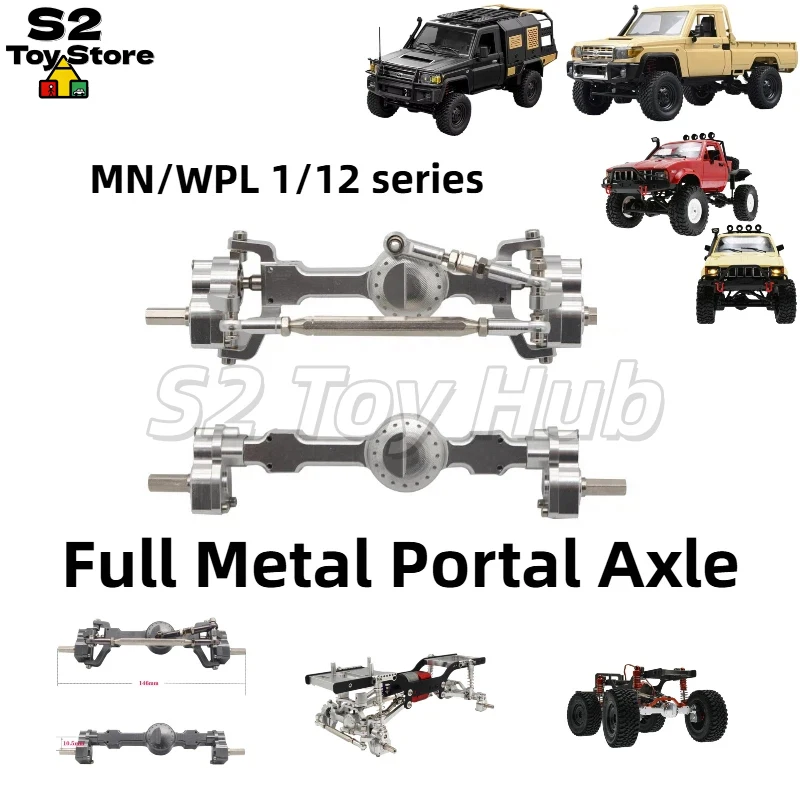 Full Metal Portal Front And Rear Axle Upgrade Parts For MN D90 MN99S MN98 WPL C14 C24 RC Crawler Truck Modification Accessories
Full Metal Portal Front And Rear Axle Upgrade Parts For MN D90 MN99S MN98 WPL C14 C24 RC Crawler Truck Modification Accessories