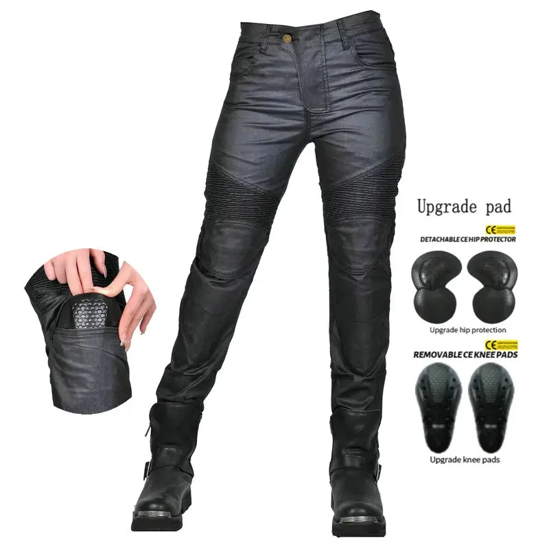 Female Motorcycle Coated Upgraded Riding Jeans Knight Casual Protection Trousers Cycle Water Repellent Straight Pants For Women
Female Motorcycle Coated Upgraded Riding Jeans Knight Casual Protection Trousers Cycle Water Repellent Straight Pants For Women