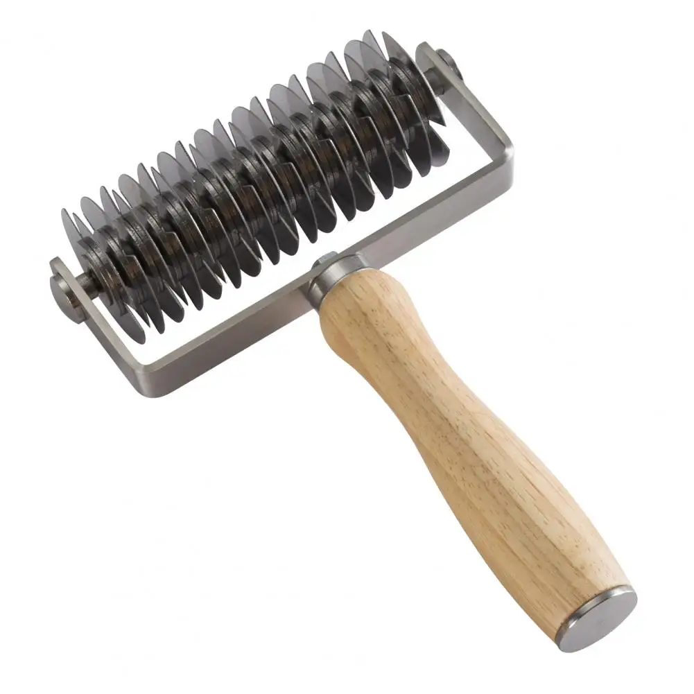 Press Roll Pizza Cutter Pizza Roller Cutter Stainless Steel Dough Lattice Roller Cutter with Wooden for Biscuits for Cookies
Press Roll Pizza Cutter Pizza Roller Cutter Stainless Steel Dough Lattice Roller Cutter with Wooden for Biscuits for Cookies