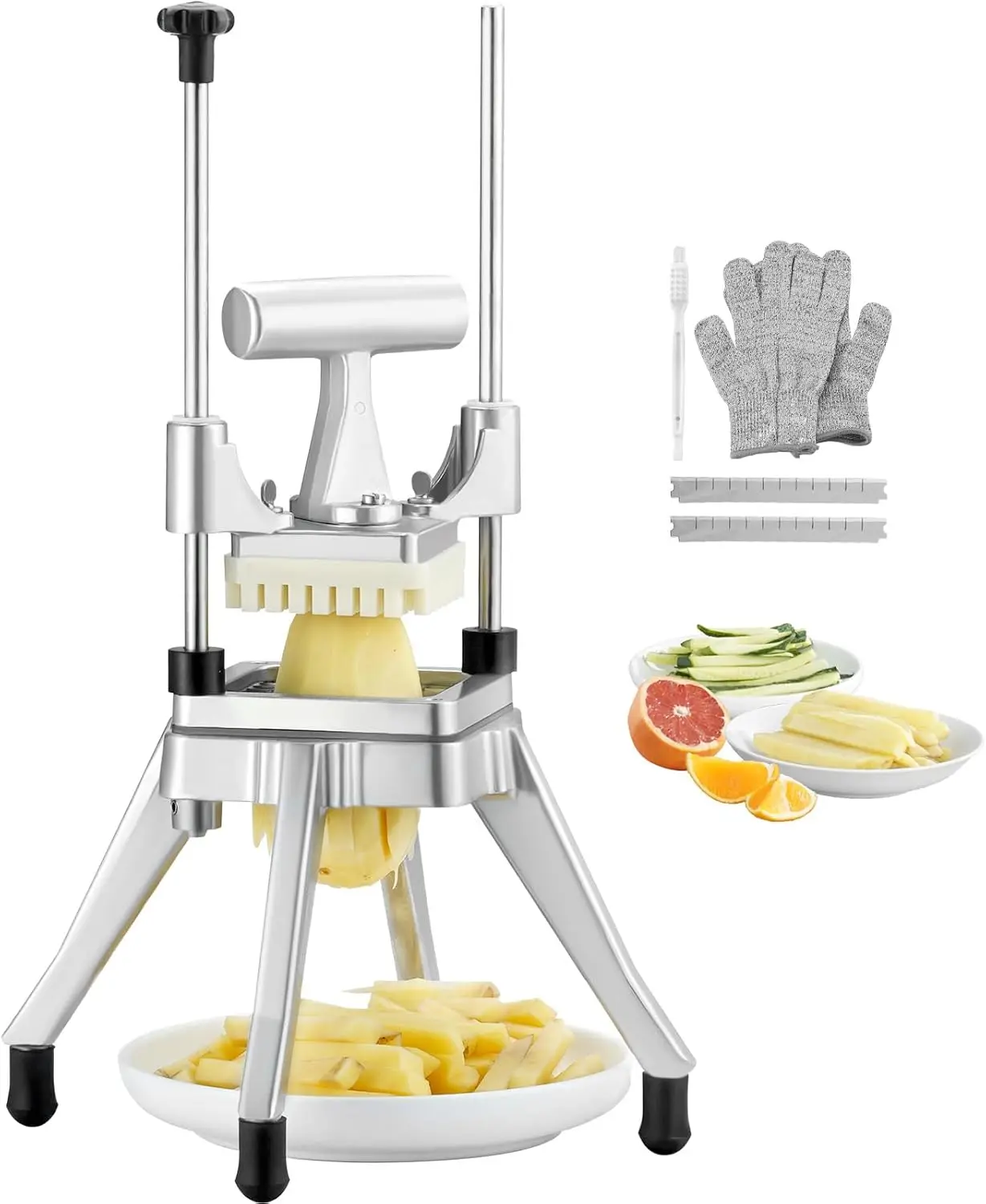 Heavy Duty Commercial Vegetable Fruit Chopper with 3/8" Stainless Steel Blade, Professional Dicer for Tomato Potato Onion
Heavy Duty Commercial Vegetable Fruit Chopper with 3/8" Stainless Steel Blade, Professional Dicer for Tomato Potato Onion