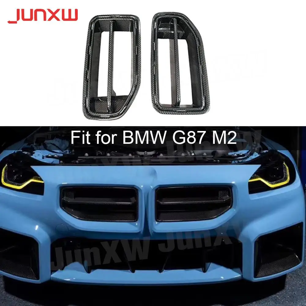 Dry Carbon Front Bumper Foglamp Air Vent Trim Mesh Grille Covers for BMW 2 Series G87 M2 2023+ FRP Front Grill Frame Car Styling
Dry Carbon Front Bumper Foglamp Air Vent Trim Mesh Grille Covers for BMW 2 Series G87 M2 2023+ FRP Front Grill Frame Car Styling