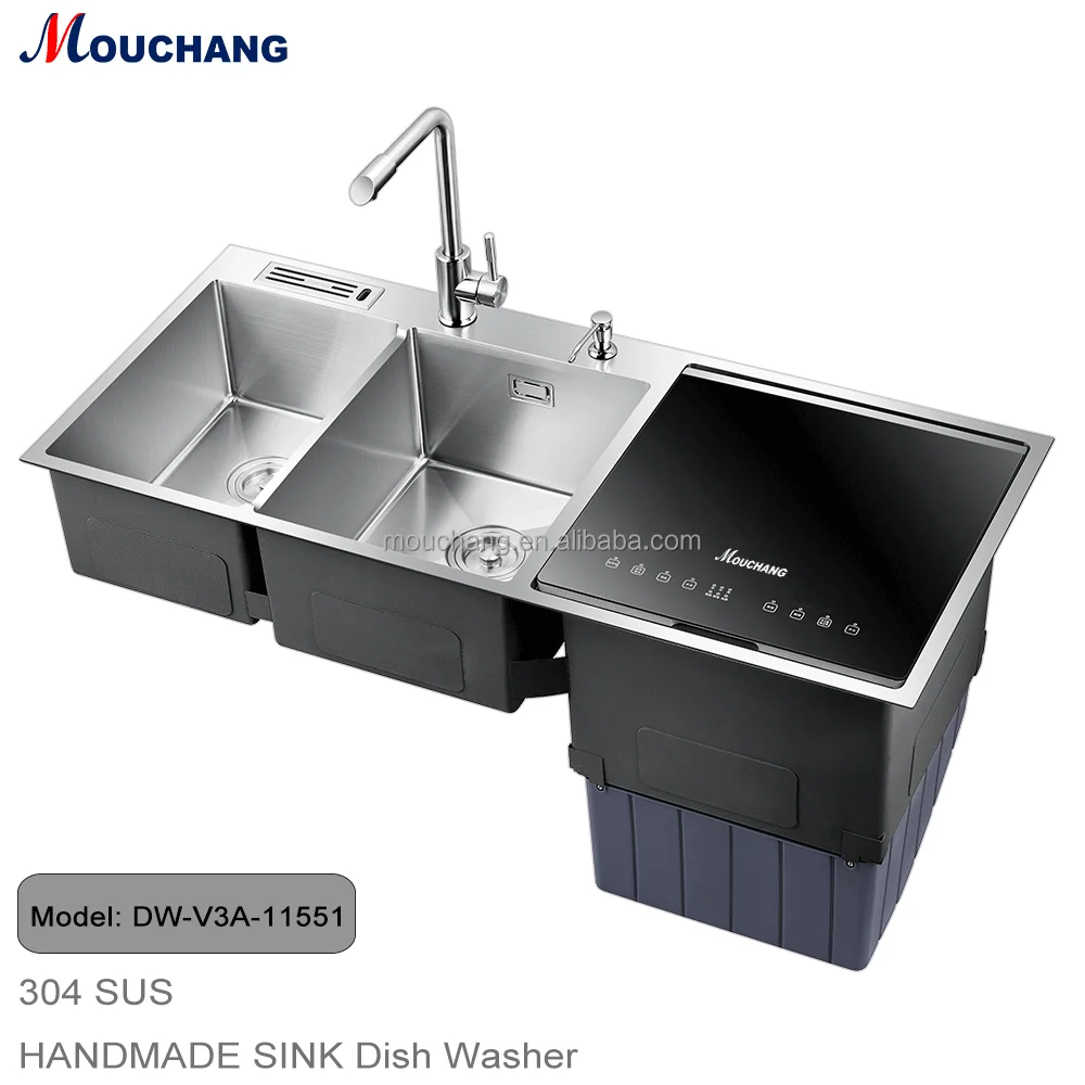 DW-V3A-11551 Smart Dishwasher 3 Sink Automatic Ultrasonic Built in Sink Dishwasher
DW-V3A-11551 Smart Dishwasher 3 Sink Automatic Ultrasonic Built in Sink Dishwasher