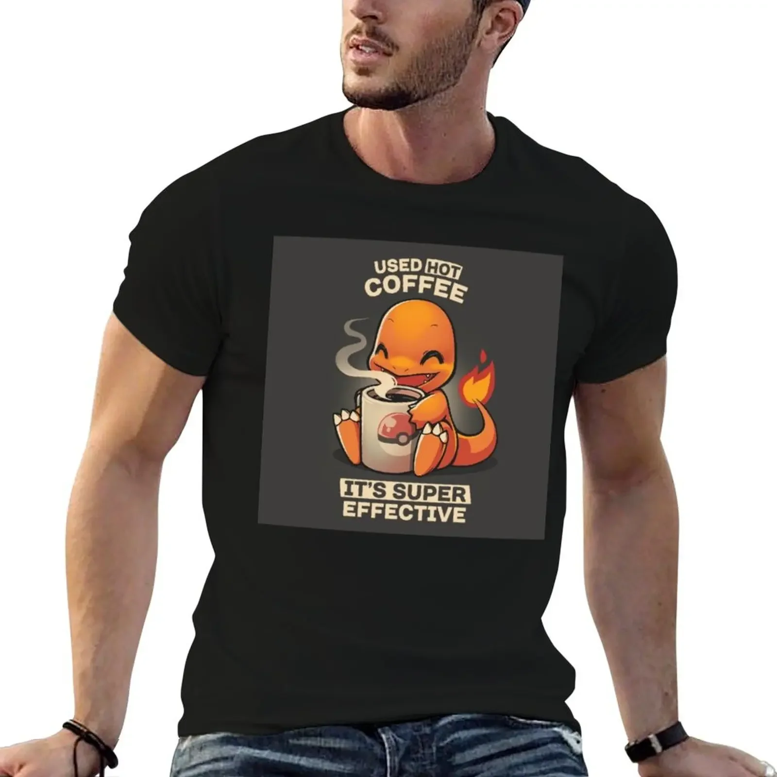 Used Hot Coffee It's Super Effective T-Shirt vintage blue archive summer tops sweat shirts, men
Used Hot Coffee It's Super Effective T-Shirt vintage blue archive summer tops sweat shirts, men