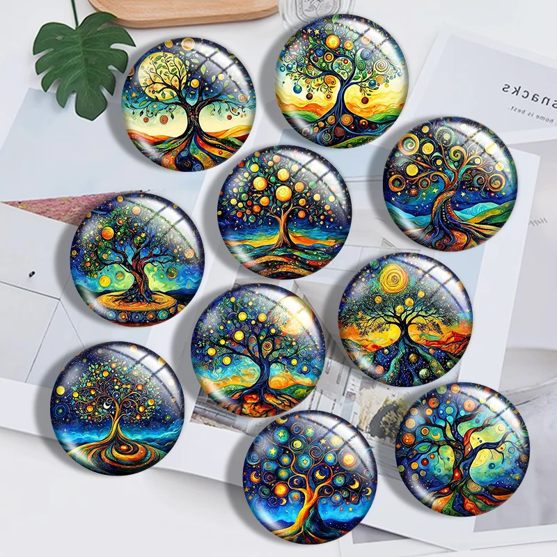 Abstract painting of the Tree of Life mix 12mm/18mm/20mm/25mm Round photo glass cabochon demo flat back Making findings
Abstract painting of the Tree of Life mix 12mm/18mm/20mm/25mm Round photo glass cabochon demo flat back Making findings