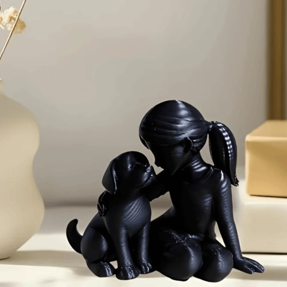 Gifts 3D Printed Girl And Dog Statues Creative Decoration Nordic-Style Ornaments Cute Desktop Dog Figurine Bedroom Decor
Gifts 3D Printed Girl And Dog Statues Creative Decoration Nordic-Style Ornaments Cute Desktop Dog Figurine Bedroom Decor