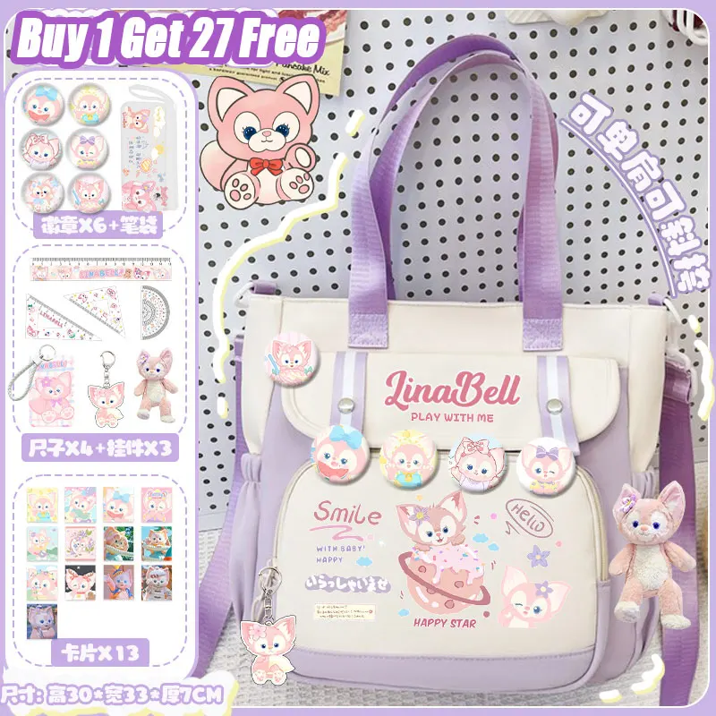 Lina Bell handbag birthday gift Disney handbag Nylon material ultra-lightweight high-value large-capacity student tutoring bag
Lina Bell handbag birthday gift Disney handbag Nylon material ultra-lightweight high-value large-capacity student tutoring bag