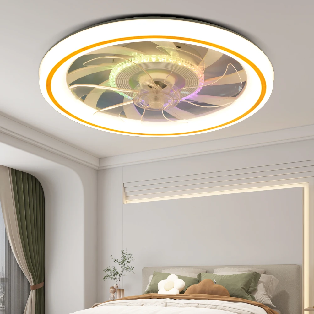 LED Intelligent Ceiling Fan Light, Remote Unlimited Dimming, with Light, RGB Bedroom Living Room Ceiling Light 3000K-6500K
LED Intelligent Ceiling Fan Light, Remote Unlimited Dimming, with Light, RGB Bedroom Living Room Ceiling Light 3000K-6500K