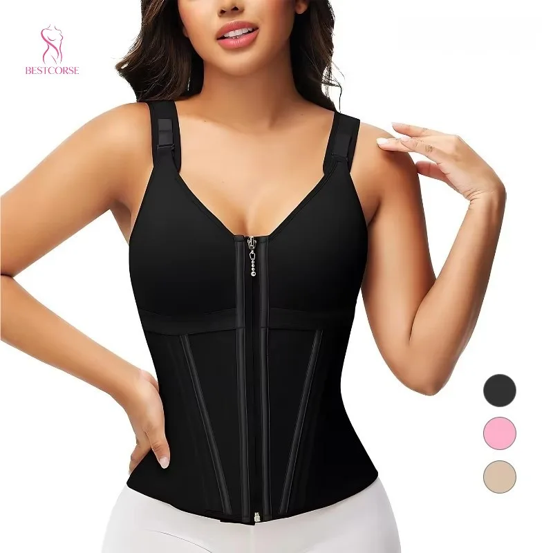 Double Layer Hourglass Corset Waist Trainer Vest Sports Girdle Workout Body Shaper Tummy Control With Steel Boned Bra Pink
Double Layer Hourglass Corset Waist Trainer Vest Sports Girdle Workout Body Shaper Tummy Control With Steel Boned Bra Pink